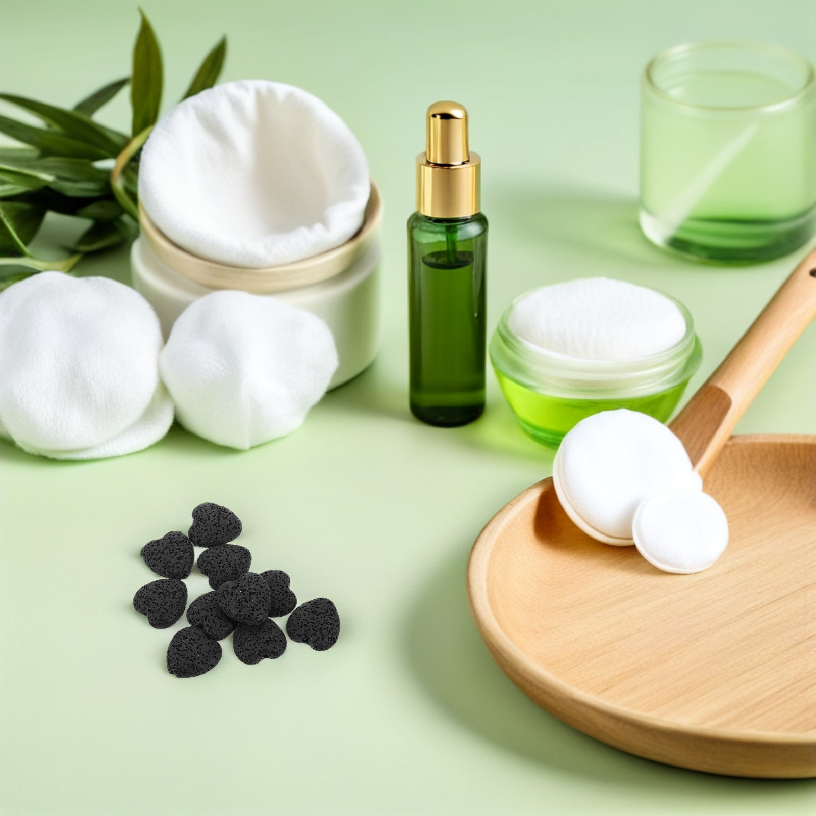 Home Fragrance Oils For Diffusers - 20Pcs Heart Volcanic Lava Rock Essential