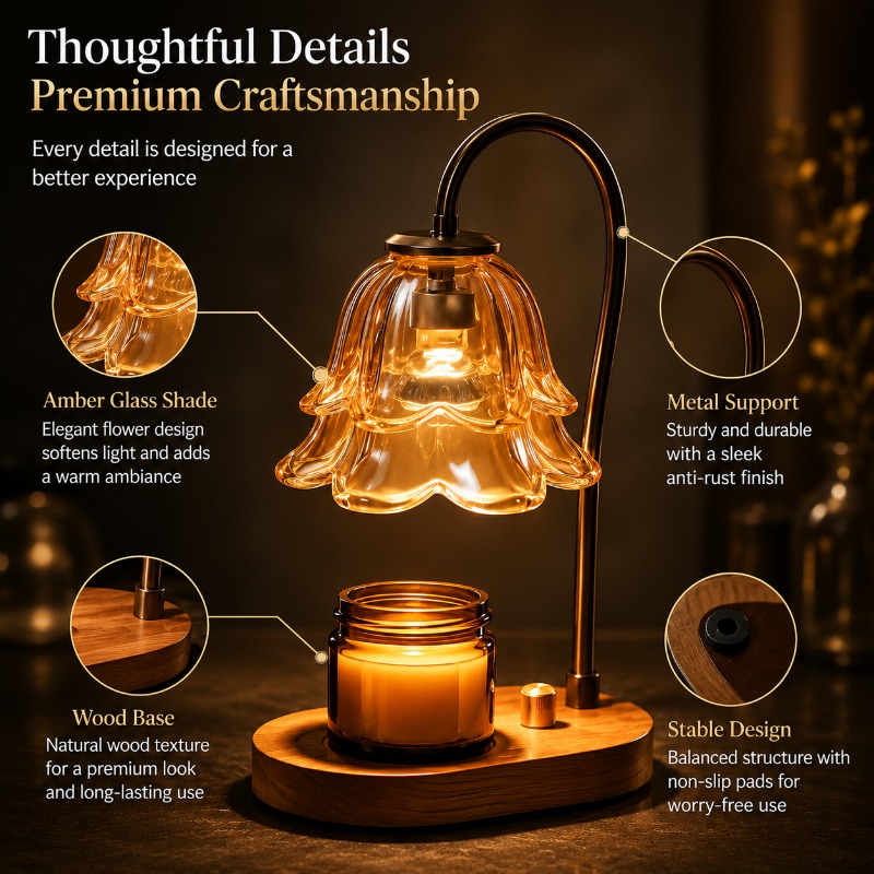 Home Fragrance In French - Aromatherapy Lamp Wax Melting French Retro