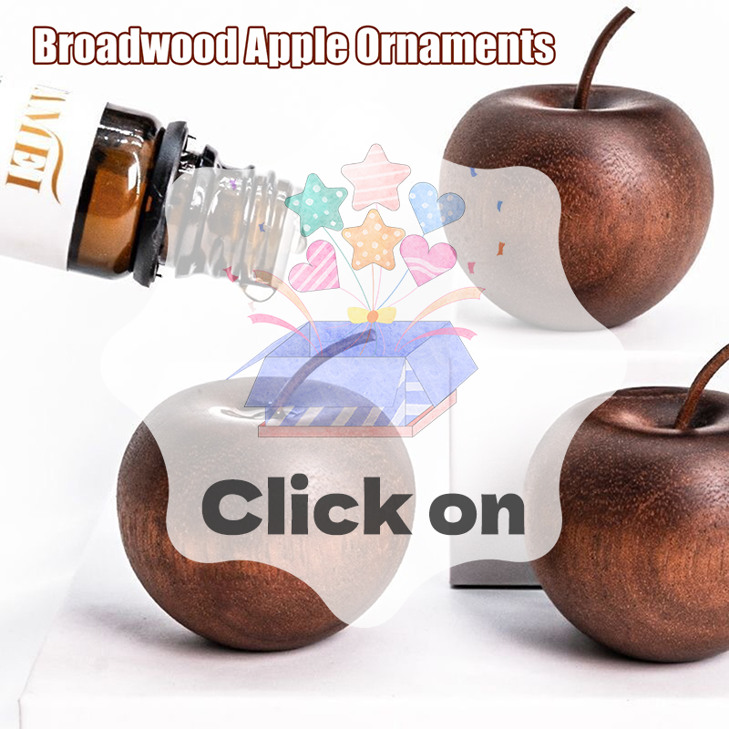 Home Fragrance Oils For Diffusers - 1PCS Of Wooden Apple Shaped Essential
