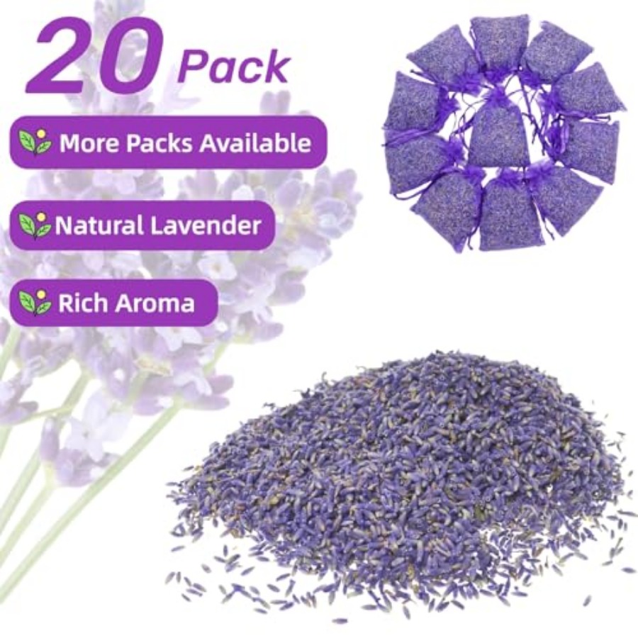 20 Pack Lavender Sachet Bags - - Home Fragrance In French のレビューと価格