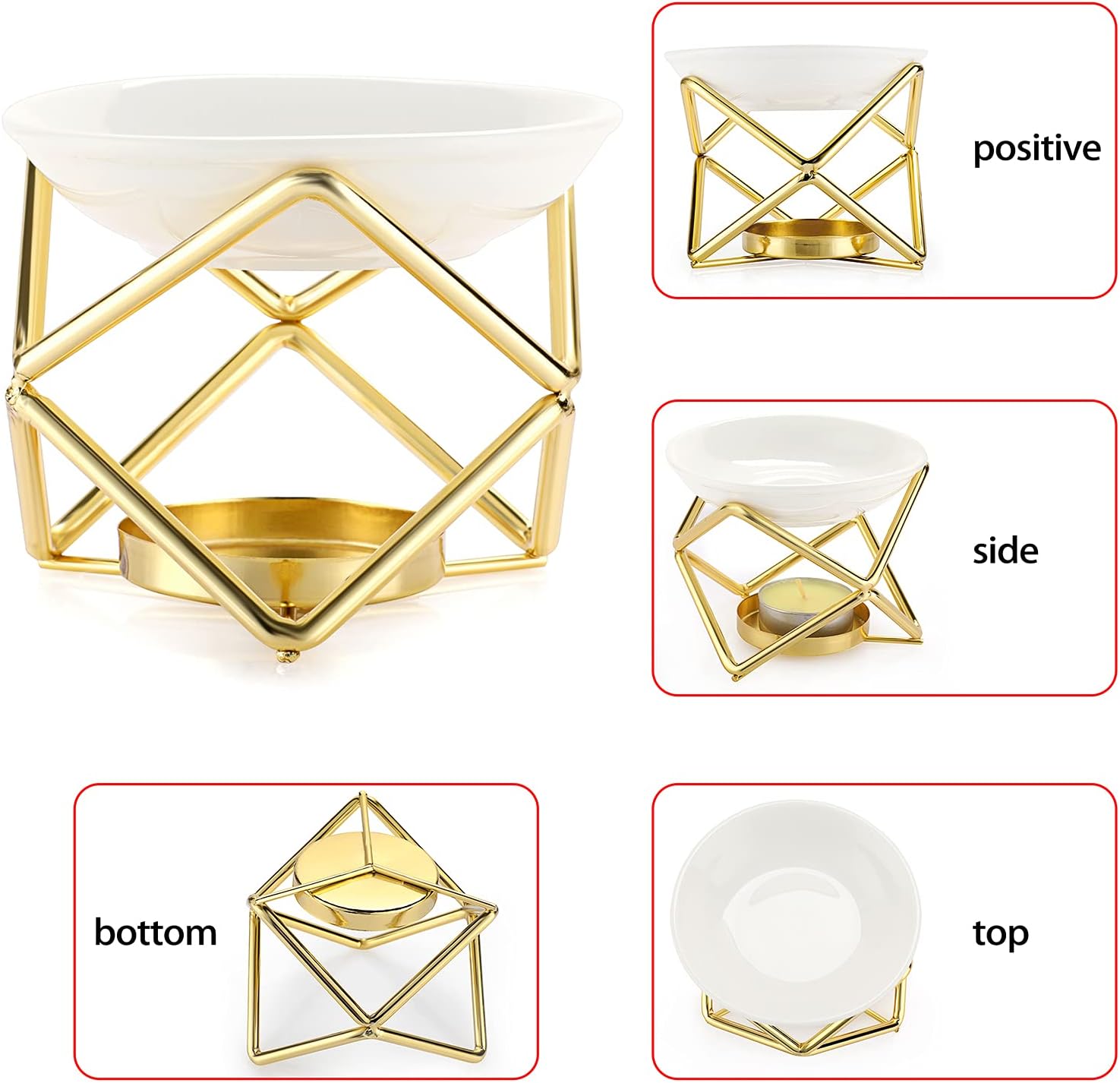 Euro Metal Oil Burner Wax Warm - Fragrance Home Decor のレビューと価格