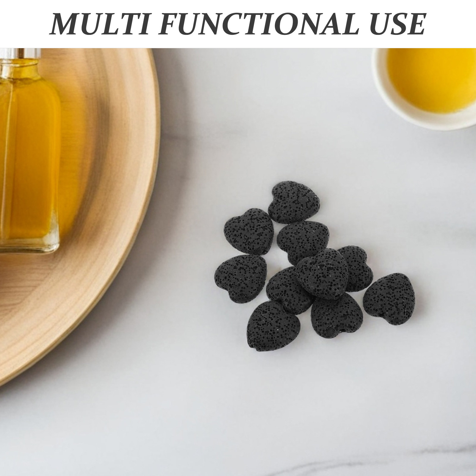 20Pcs Heart Volcanic Lava Rock - Home Fragrance Oils For Diffusers のレビューと価格