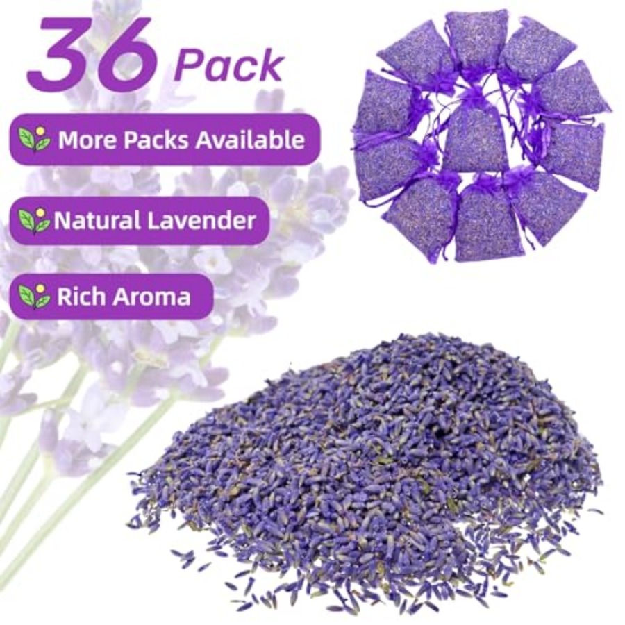 36 Pack Lavender Sachet Bags - - Home Fragrance In French のレビューと価格