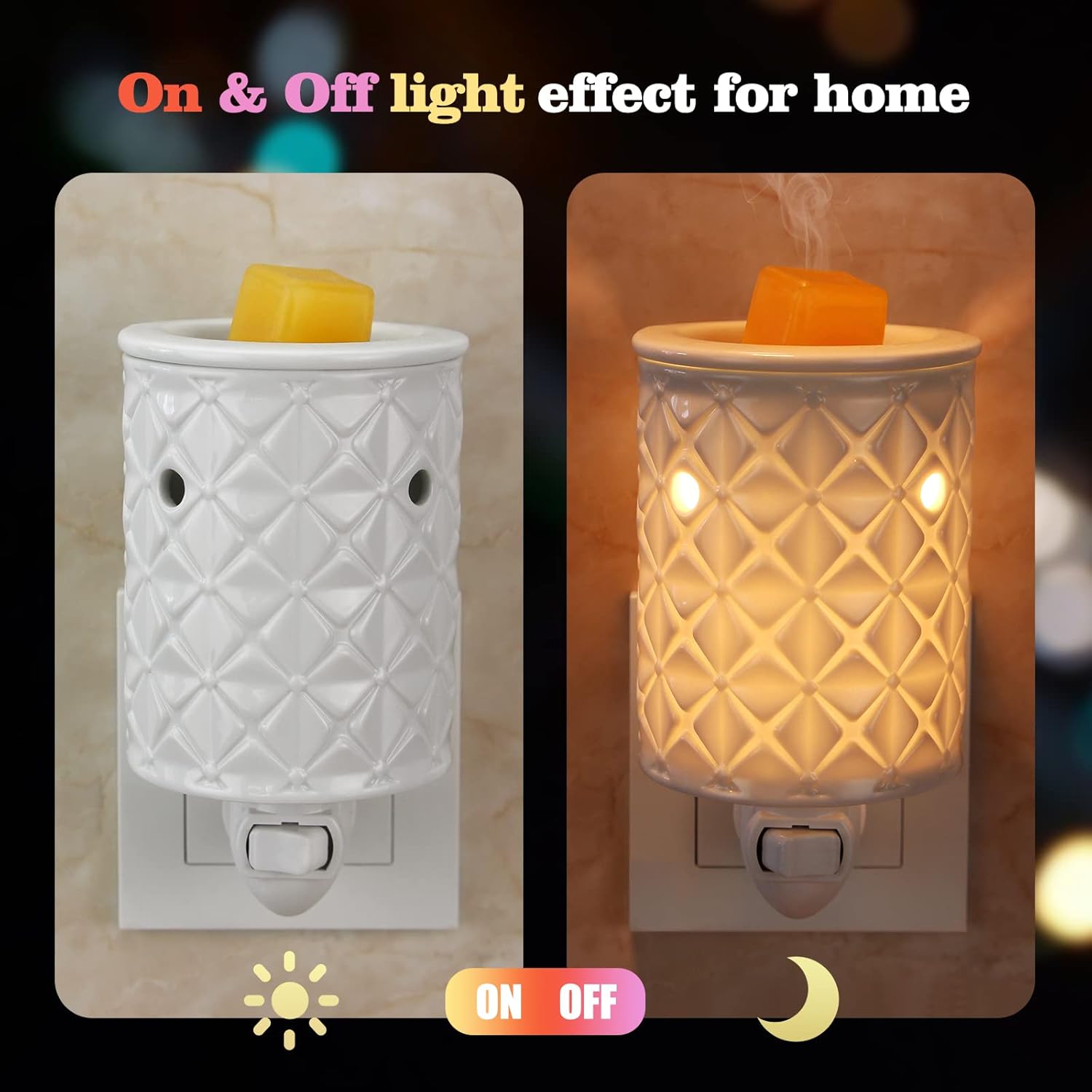 Plug in Wax Melt Warmer, Ceram - Fragrance Home Decor のレビューと価格